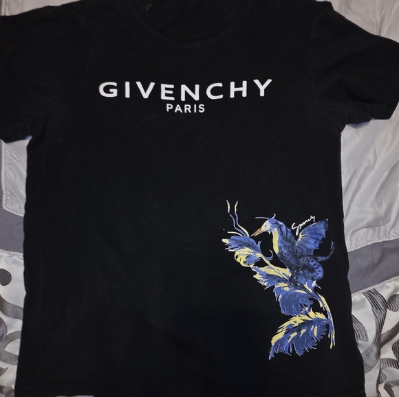 Givenchy Other - Men's Givenchy Black Blue Heron Print Short Sleeve Tee M